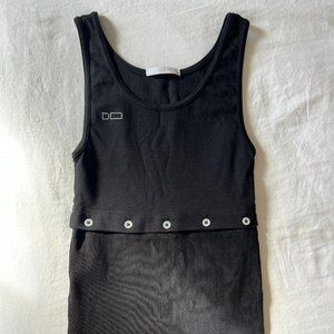 NWOT Peter Do Logo Button Tank Top Size Small